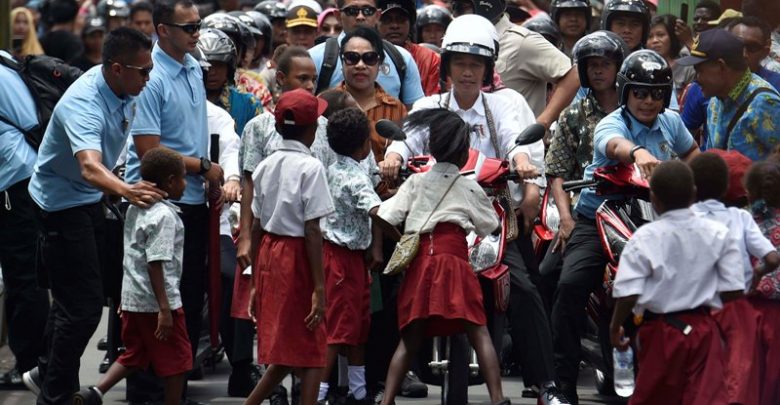 Presiden Joko Widodo Kunjungi Asmat (Sumber Oke Zone)