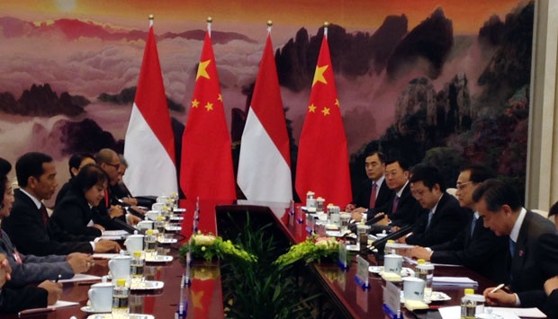 Presiden Jokowi bertemu PM China (sumber viva)