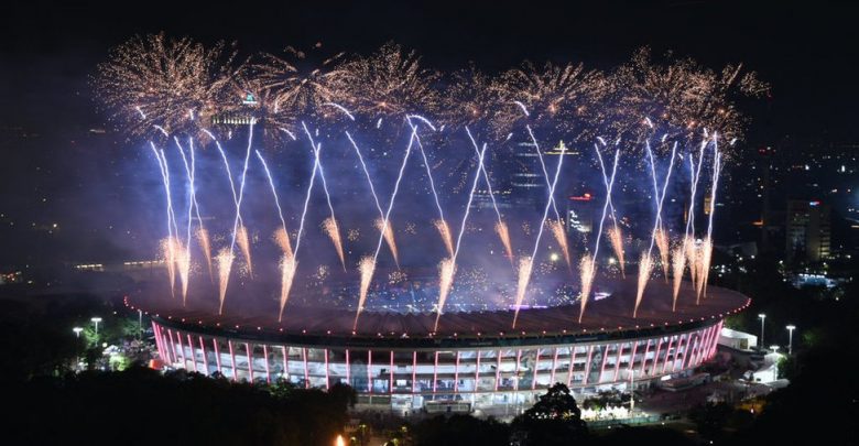 Kemeriahan Pembukaan Asian Games 2018 (sumber Tirto)