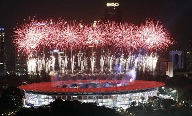 Kemeriahan pesta Asian Games 2018 (Sumber google)