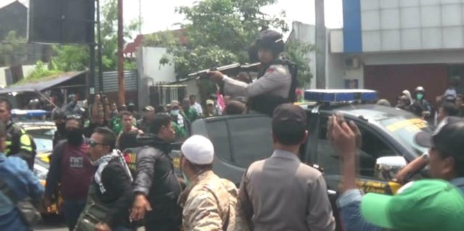 Kericuhan Kampanye Prabowo di Jogja
