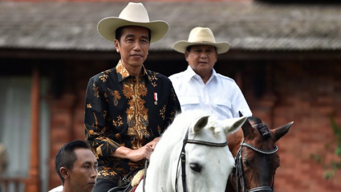 Presiden Jokowi dan Prabowo Subianto