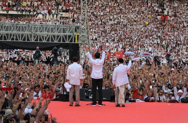 Kampanye Jokowi-Ma'ruf di GBK (foto sindonews)